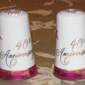 Salt and pepper shakers 40th Anniversary